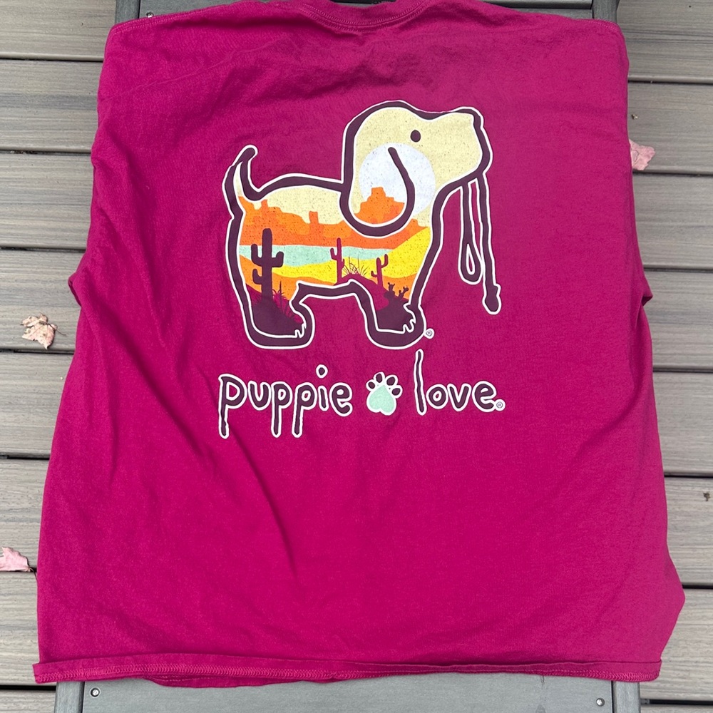 Puppy Love Magenta Dog T-Shirt XXL